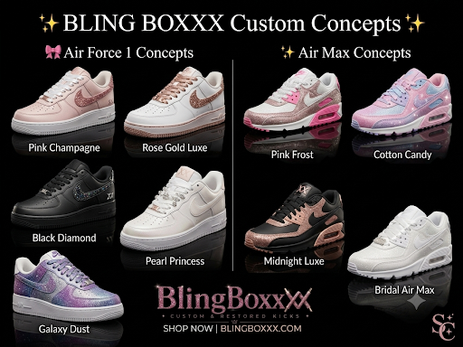 BlingBoxx personalised and bridal sneaker design concepts