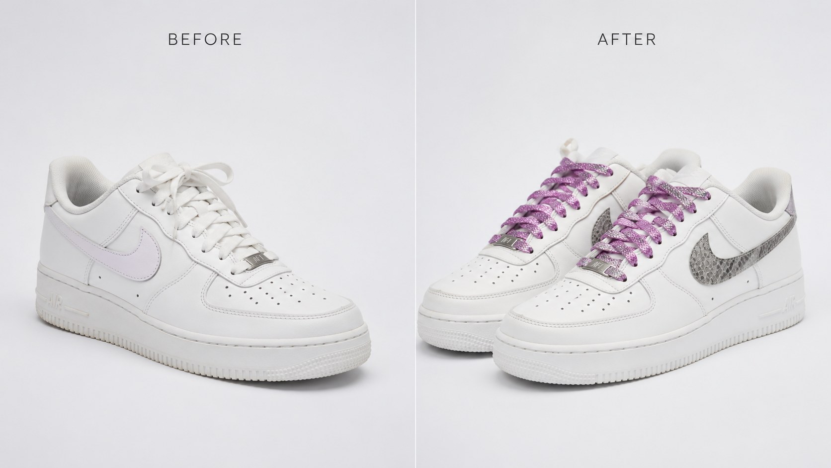 Viper sneaker transformation by BlingBoxx